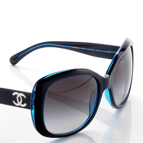 blue frame chanel sunglasses|authentic Chanel sunglasses sale.